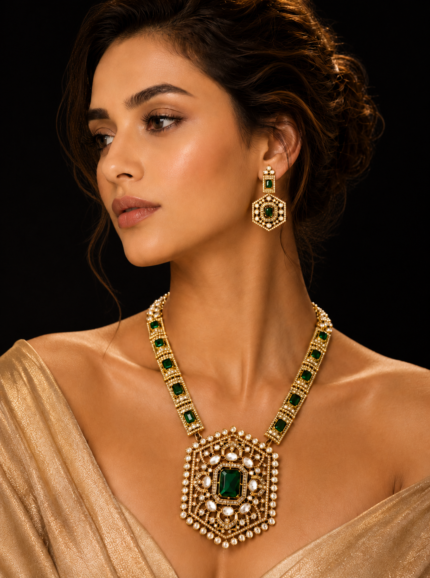 Moissanite Designer Necklace Set for Women