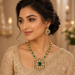 Moissanite  Designer Necklace Set